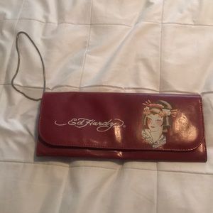 Ed hardy wrist clutch